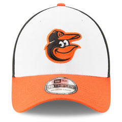 Baltimore Orioles MLB Team Classic Logo 39THIRTY Flex Hat - White/Orange | New Era