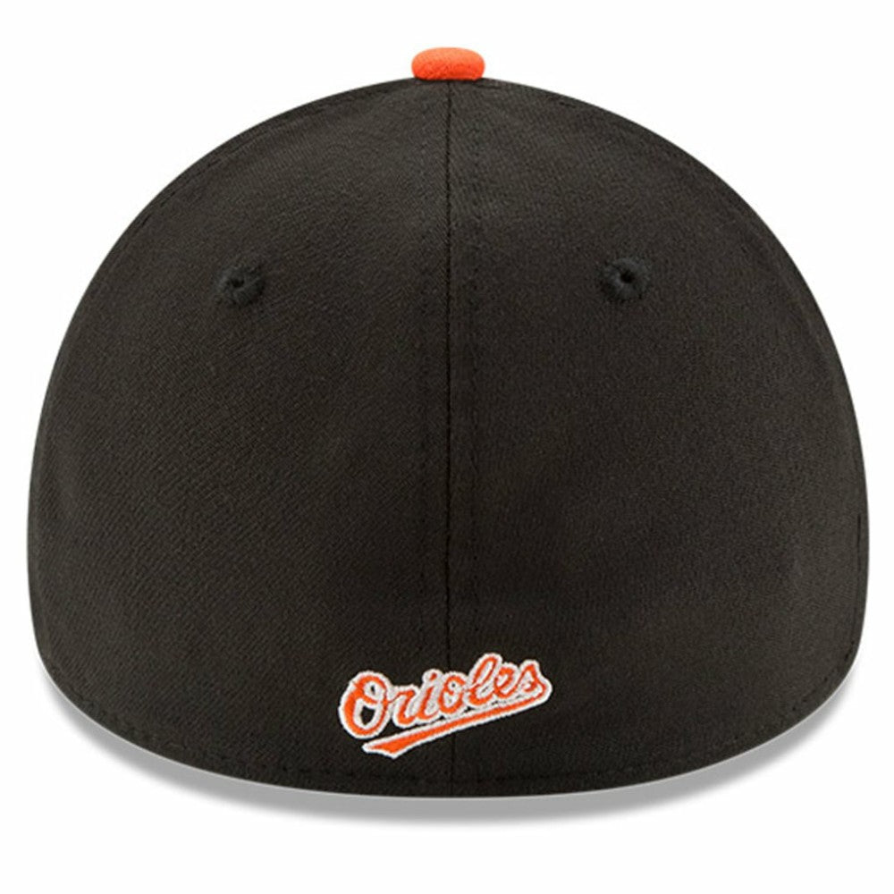 Baltimore Orioles MLB Team Classic Logo 39THIRTY Flex Hat - White/Orange | New Era