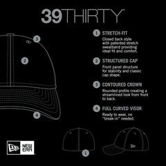 Chicago White Sox MLB Team Classic 39THIRTY Flex Hat - Black | New Era