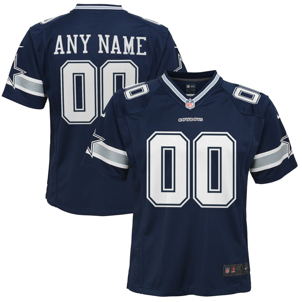 Dallas Cowboys Youth Custom Game Jersey - Navy | Nike for sale