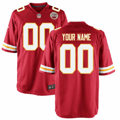 Kansas City Chiefs Youth Custom Game Jersey - Red | Nike for sale