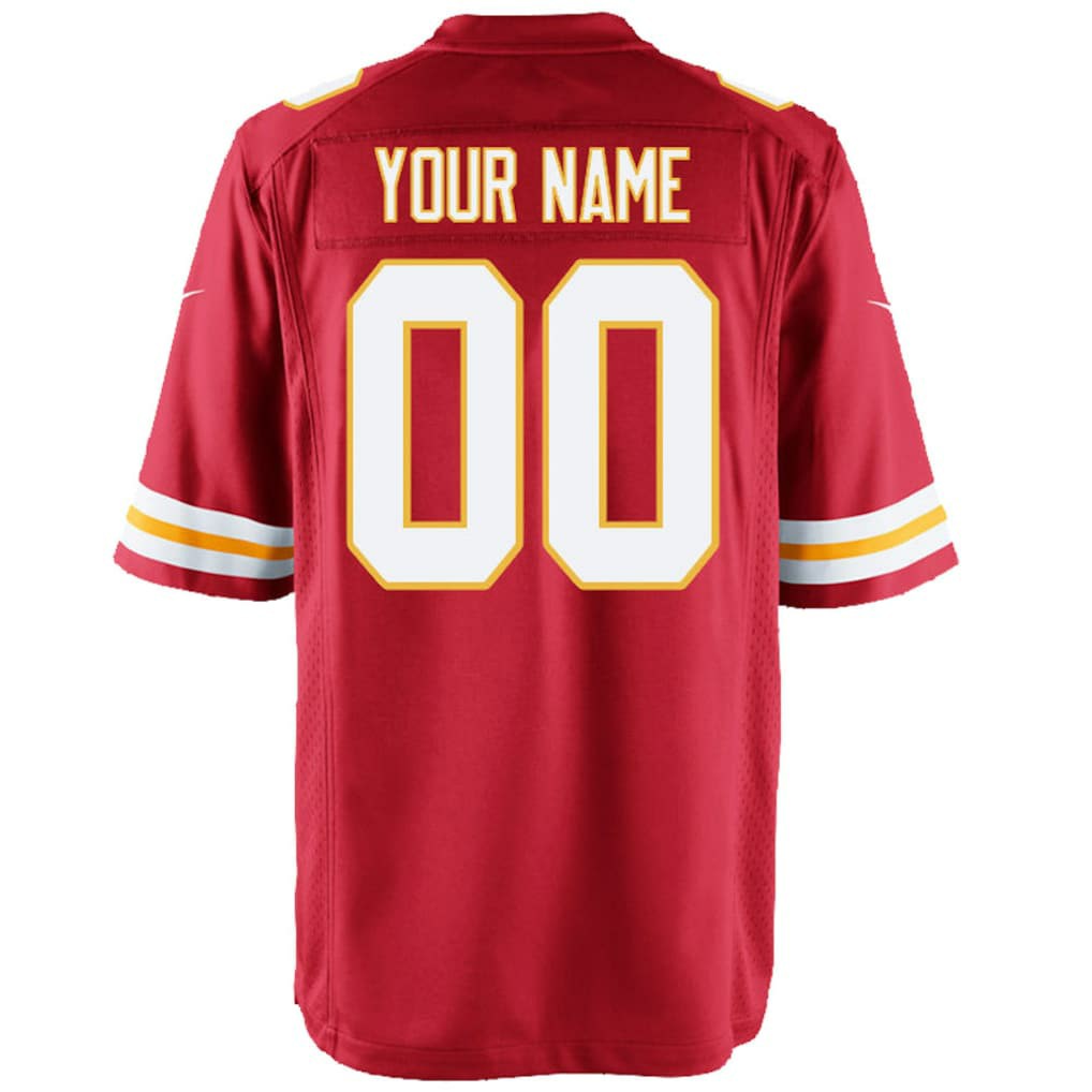Kansas City Chiefs Youth Custom Game Jersey - Red | Nike for sale