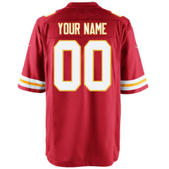 Kansas City Chiefs Youth Custom Game Jersey - Red | Nike for sale