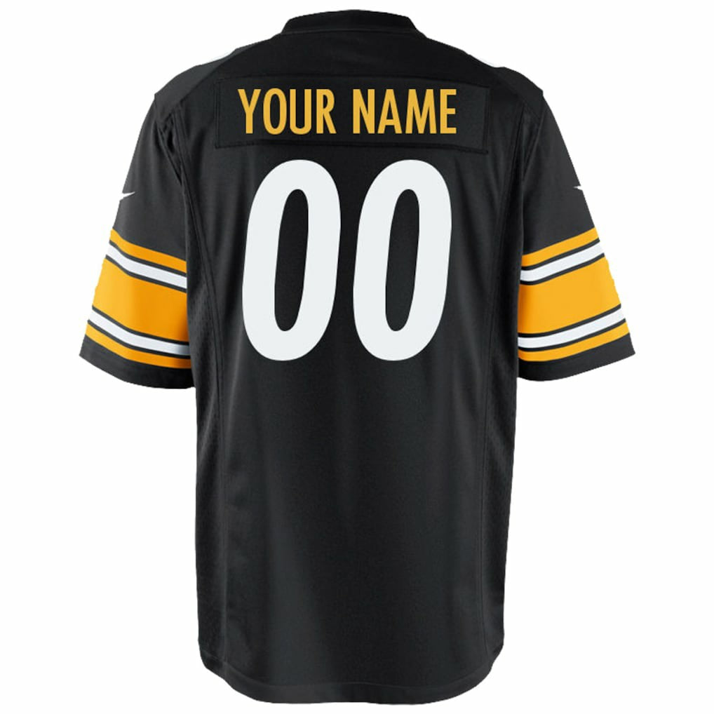 Pittsburgh Steelers Youth Custom Game Jersey - Black | Nike sale