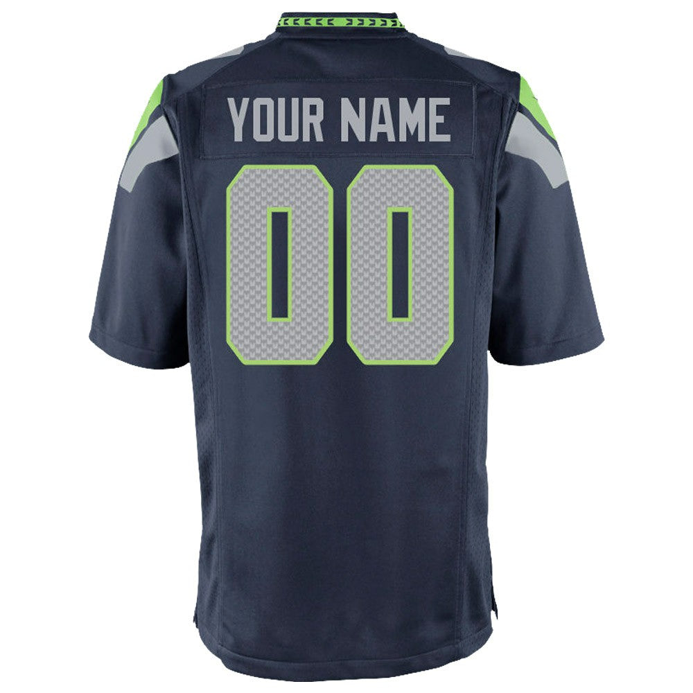 Seattle Seahawks Youth Custom Game Jersey - College Navy | Nike sale