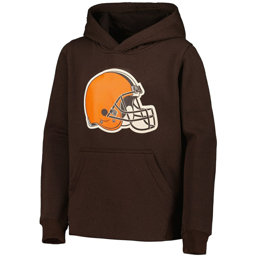 Cleveland Browns Youth Team Logo Pullover Hoodie - Brown sale