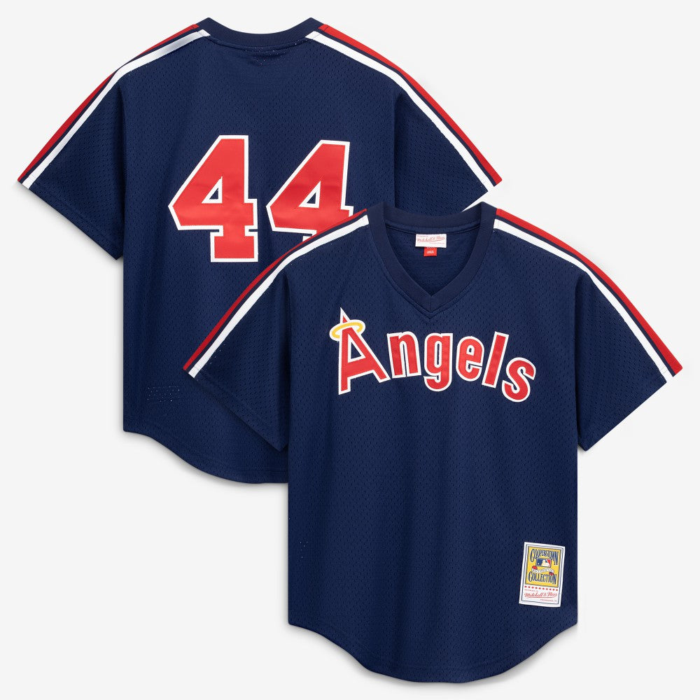 Reggie Jackson California Angels Authentic Batting Practice Jersey - Navy | Mitchell & Ness