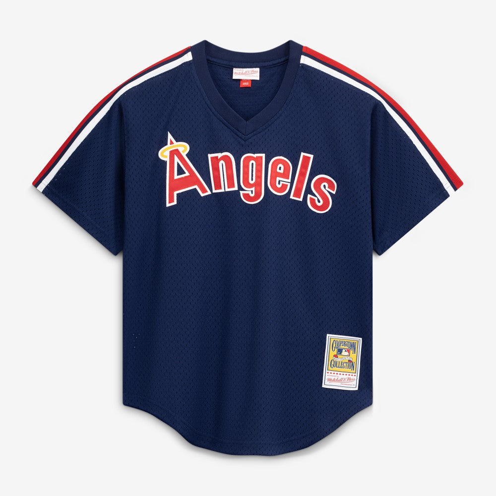 Reggie Jackson California Angels Authentic Batting Practice Jersey - Navy | Mitchell & Ness