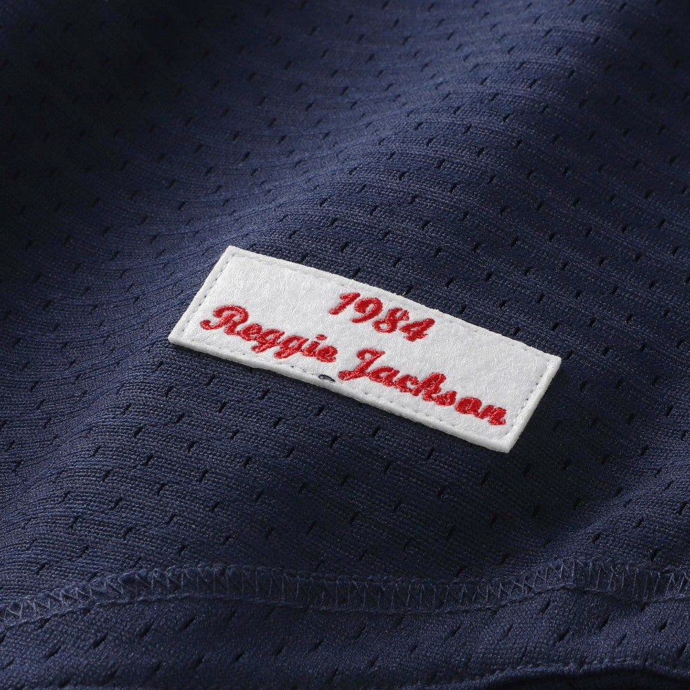 Reggie Jackson California Angels Authentic Batting Practice Jersey - Navy | Mitchell & Ness