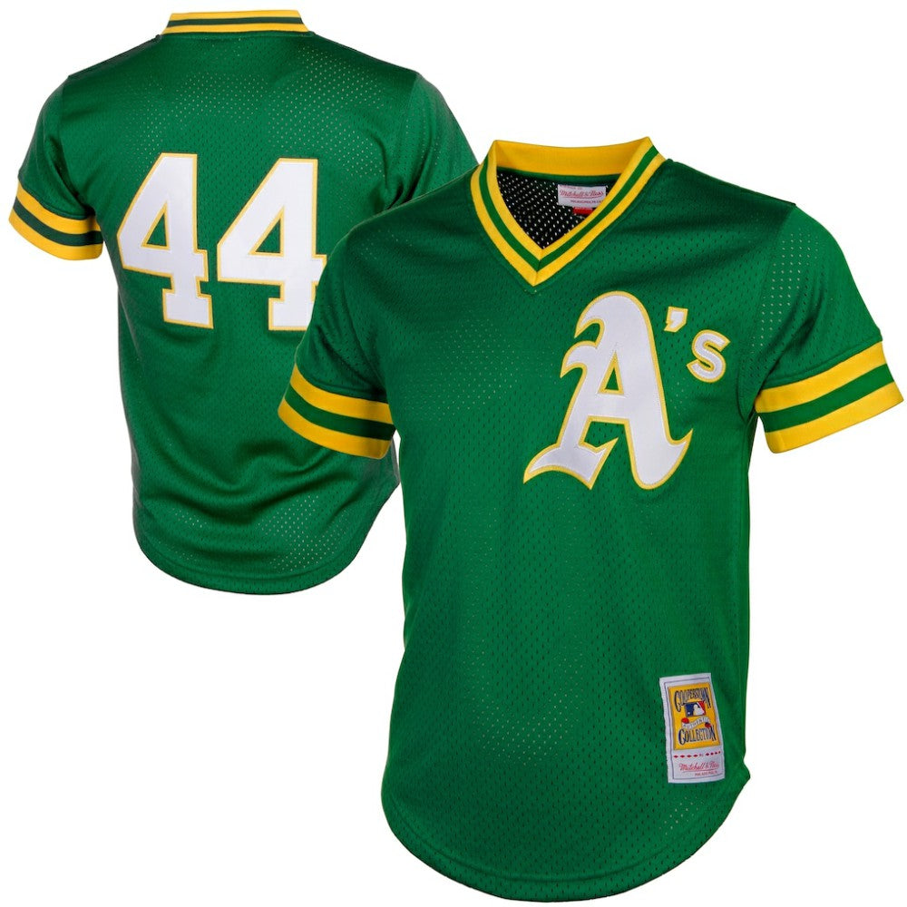 Reggie Jackson Athletics Authentic Batting Practice Jersey - Green | Mitchell & Ness