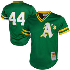 Reggie Jackson Athletics Authentic Batting Practice Jersey - Green | Mitchell & Ness