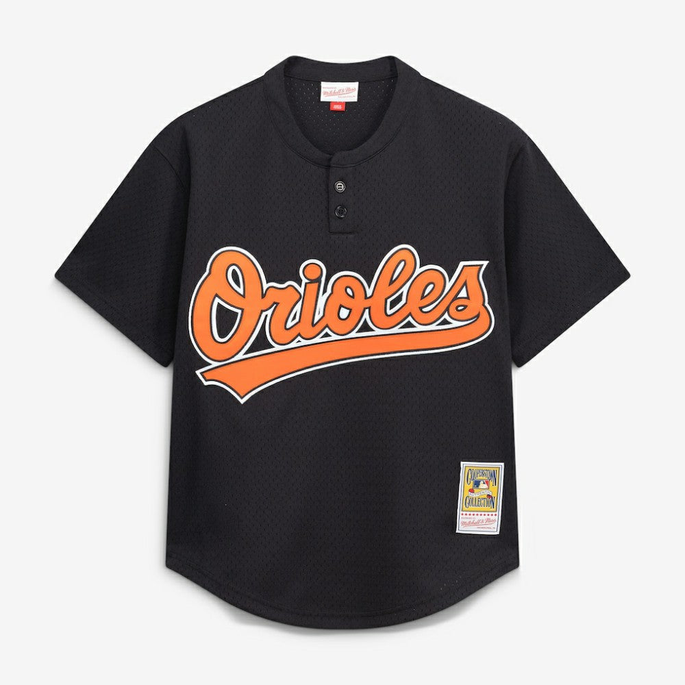 Cal Ripken Jr. Baltimore Orioles Authentic Batting Practice Jersey - Black | Mitchell & Ness