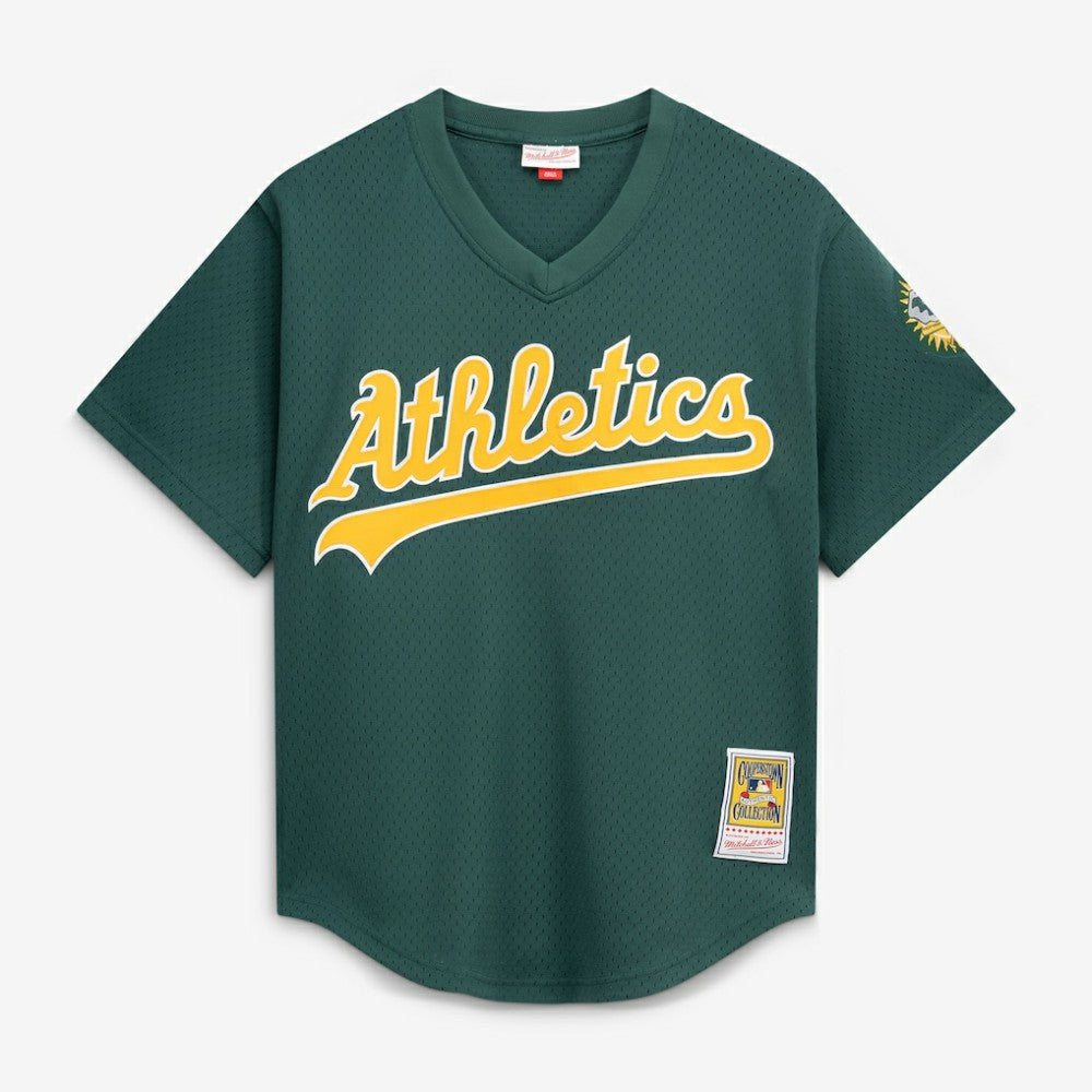 Rickey Henderson Athletics Authentic Batting Practice Jersey - Green | Mitchell & Ness