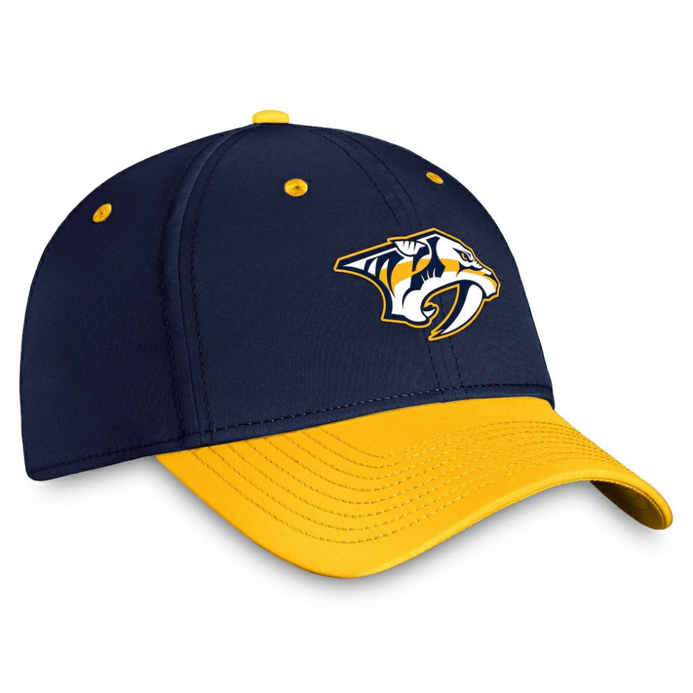 Nashville Predators Fanatics Authentic Pro Rink Two-Tone Flex Hat – Navy/Gold