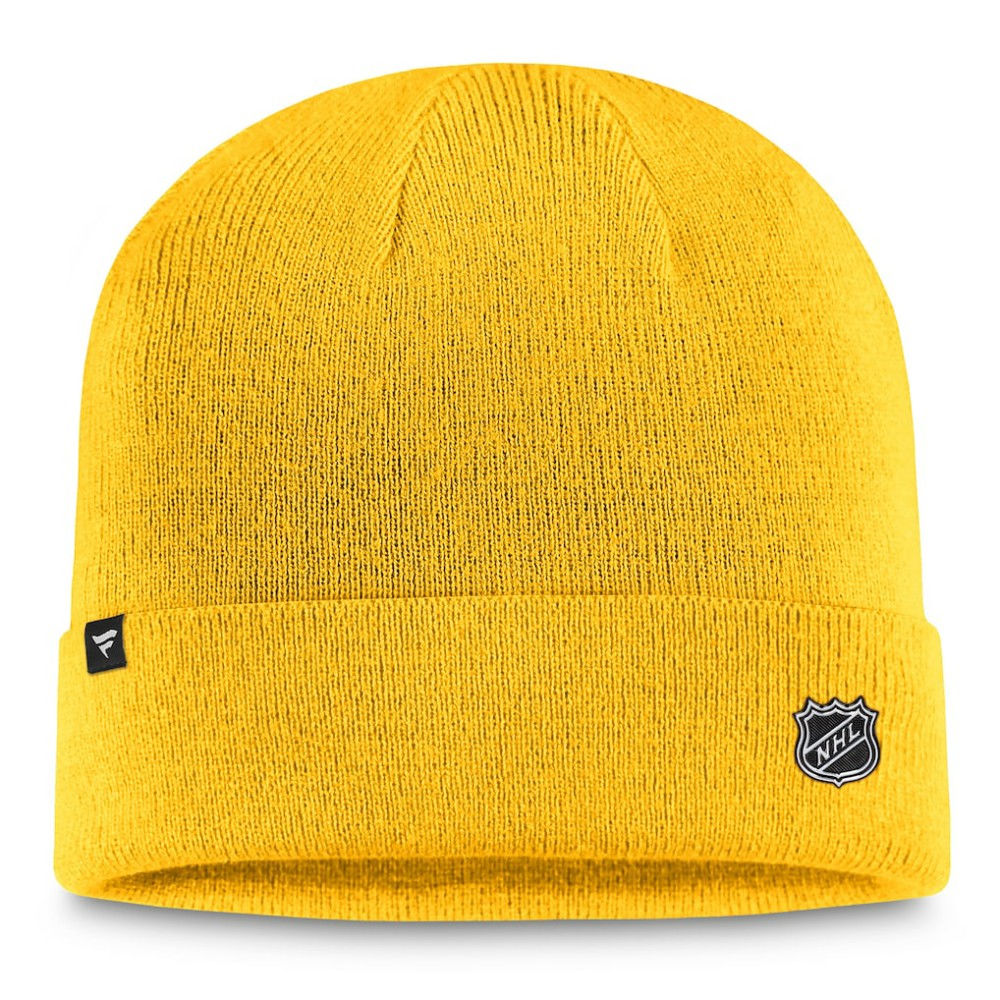 Nashville Predators Fanatics Authentic Pro Cuffed Knit Hat – Gold