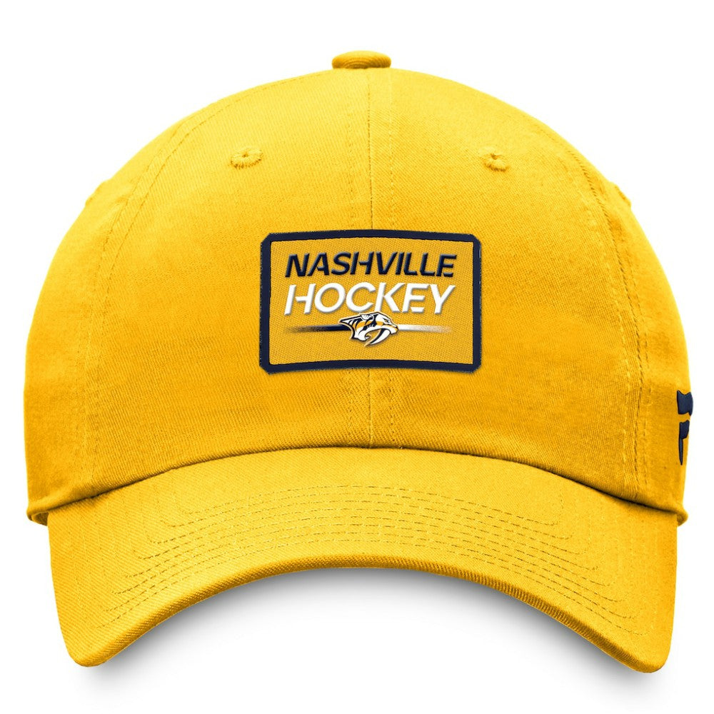Nashville Predators Fanatics Authentic Pro Prime Adjustable Hat – Gold