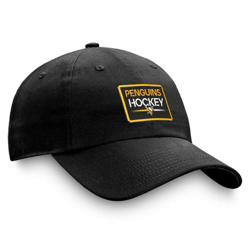 Pittsburgh Penguins Fanatics Authentic Pro Prime Adjustable Hat – Black