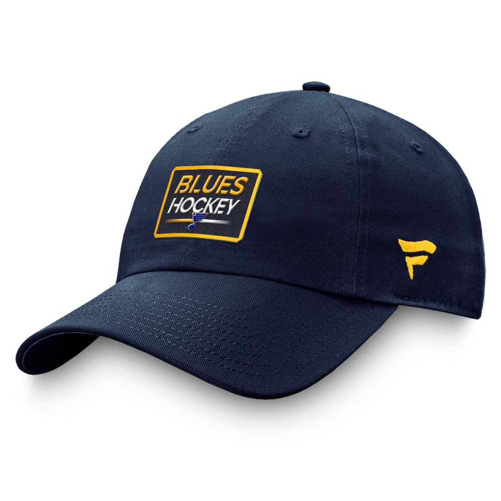 St. Louis Blues Fanatics Authentic Pro Prime Adjustable Hat – Navy