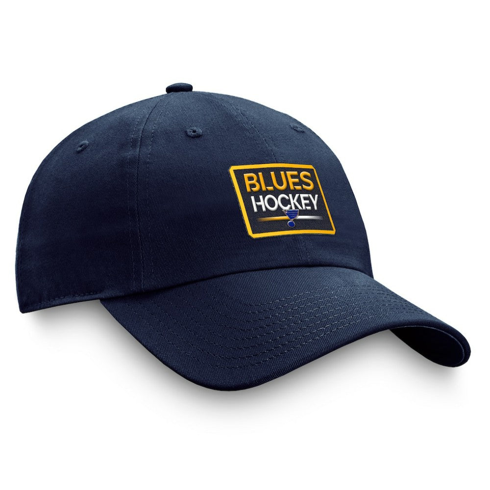 St. Louis Blues Fanatics Authentic Pro Prime Adjustable Hat – Navy
