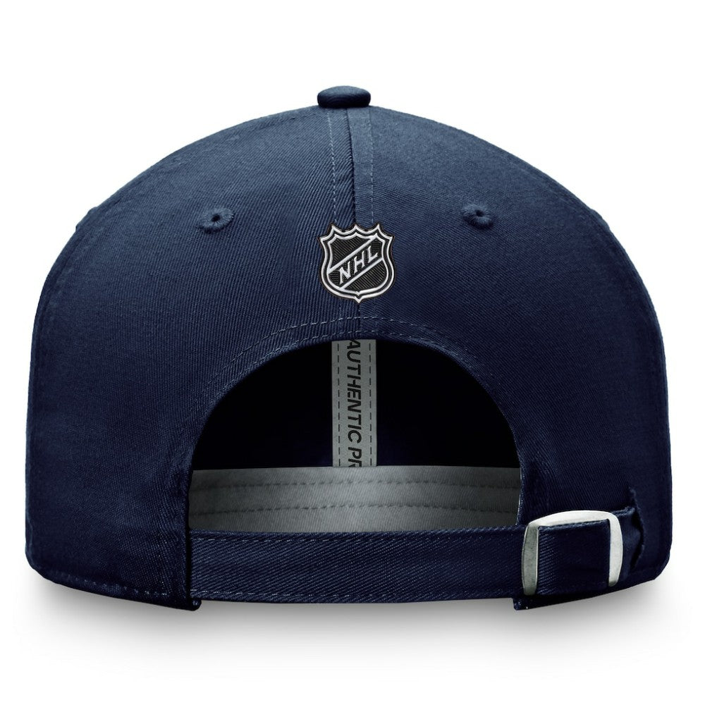 St. Louis Blues Fanatics Authentic Pro Prime Adjustable Hat – Navy