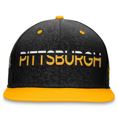 Pittsburgh Penguins Fanatics Authentic Pro Rink Two-Tone Snapback Hat – Black/Gold