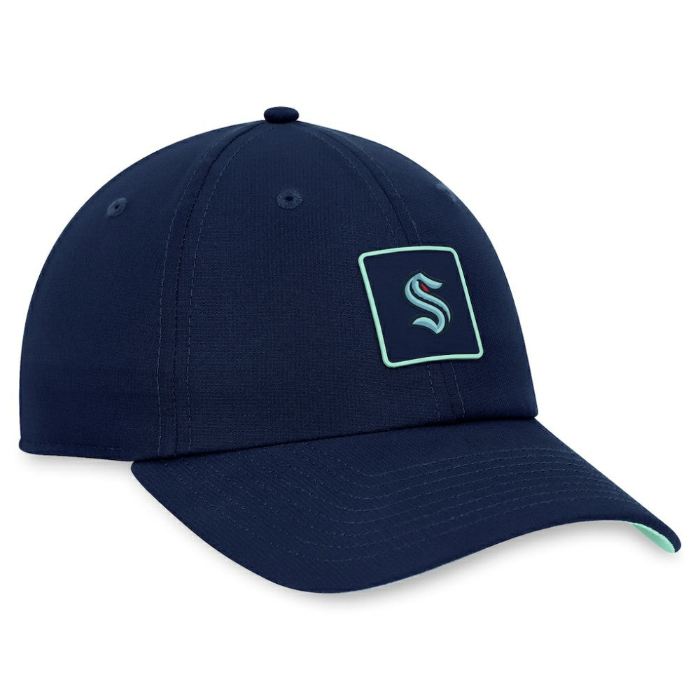 Seattle Kraken Fanatics Authentic Pro Rink Adjustable Hat Deep Sea Blue