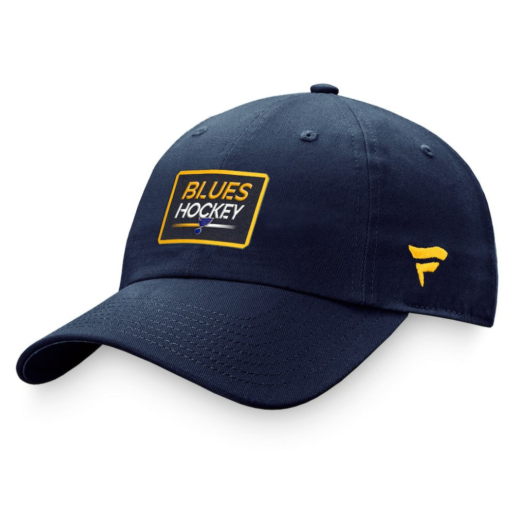 St. Louis Blues Fanatics Women's Authentic Pro Rink Adjustable Hat Navy