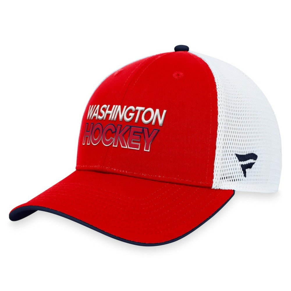 Washington Capitals Fanatics Authentic Pro Rink Trucker Adjustable Hat Red