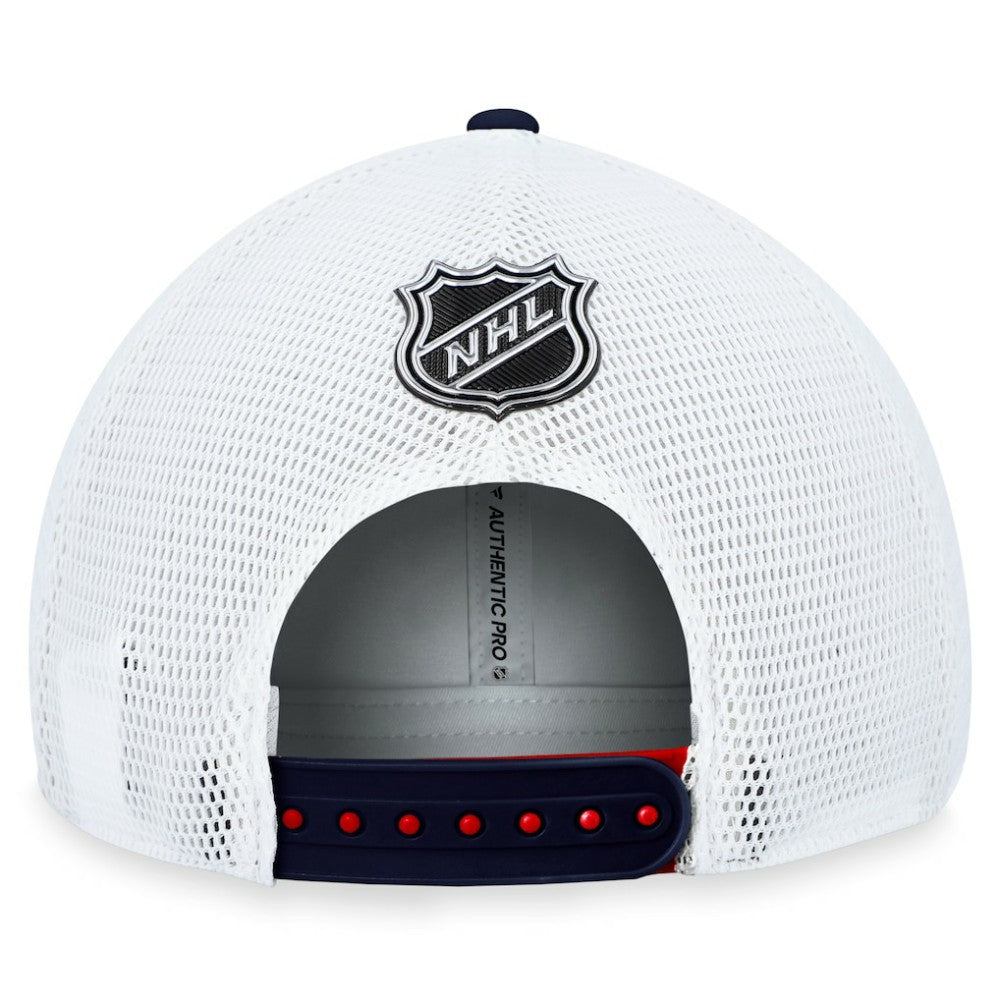 Washington Capitals Fanatics Authentic Pro Rink Trucker Adjustable Hat Red