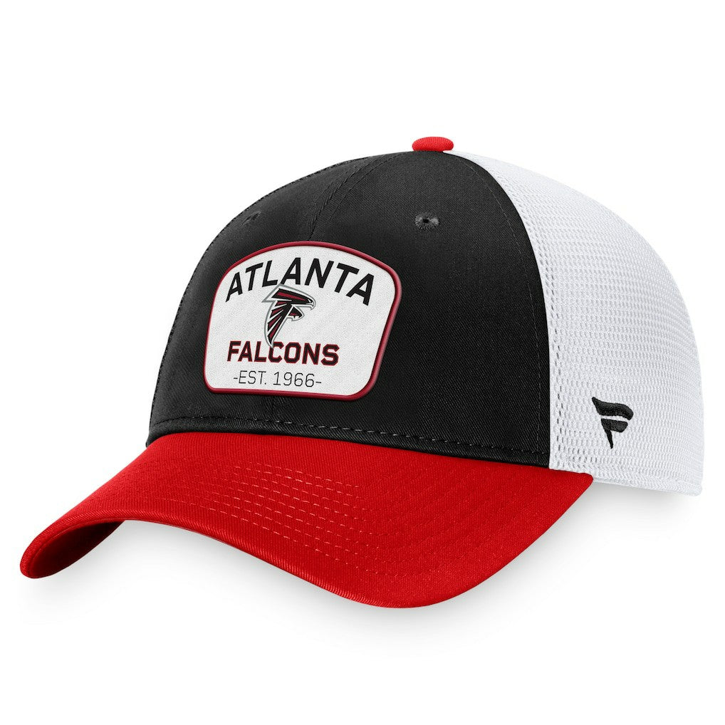 Atlanta Falcons Fundamentals Two-Tone Trucker Adjustable Hat - Black/White on sale