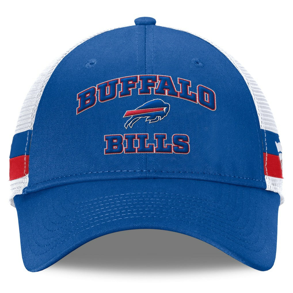 Buffalo Bills Fundamentals Side Stripe Trucker Adjustable Hat - Royal/White cheap