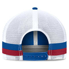 New York Giants Fundamentals Side Stripe Trucker Adjustable Hat - Royal/White discount
