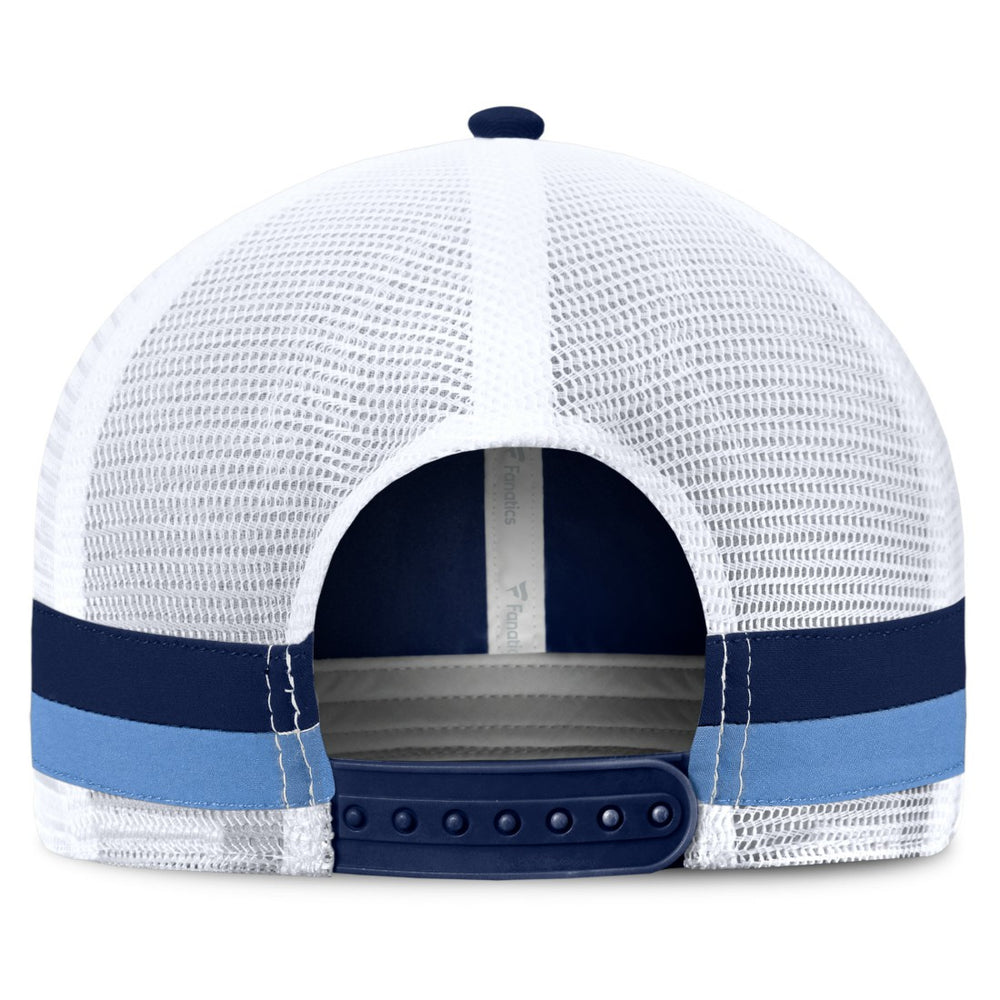 Tennessee Titans Fundamentals Side Stripe Trucker Adjustable Hat - Navy/White online