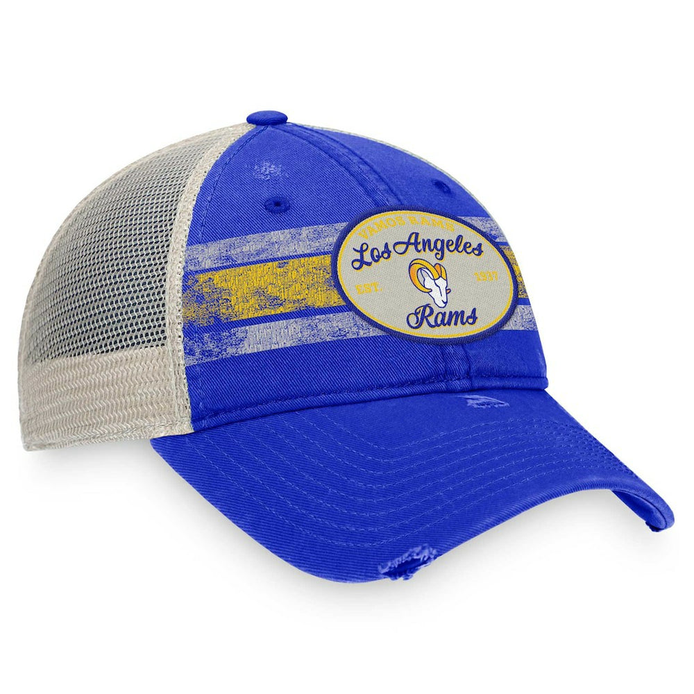 Los Angeles Rams Heritage Trucker Adjustable Hat - Royal/Natural online