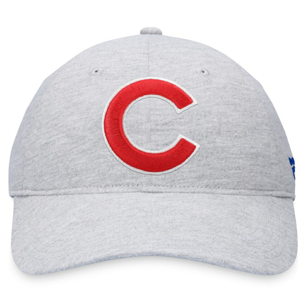 Chicago Cubs Logo Adjustable Hat - Heather Gray