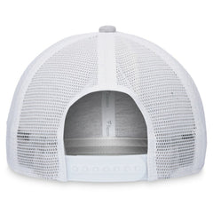 Washington Nationals Logo Trucker Adjustable Hat - Heather Gray/White