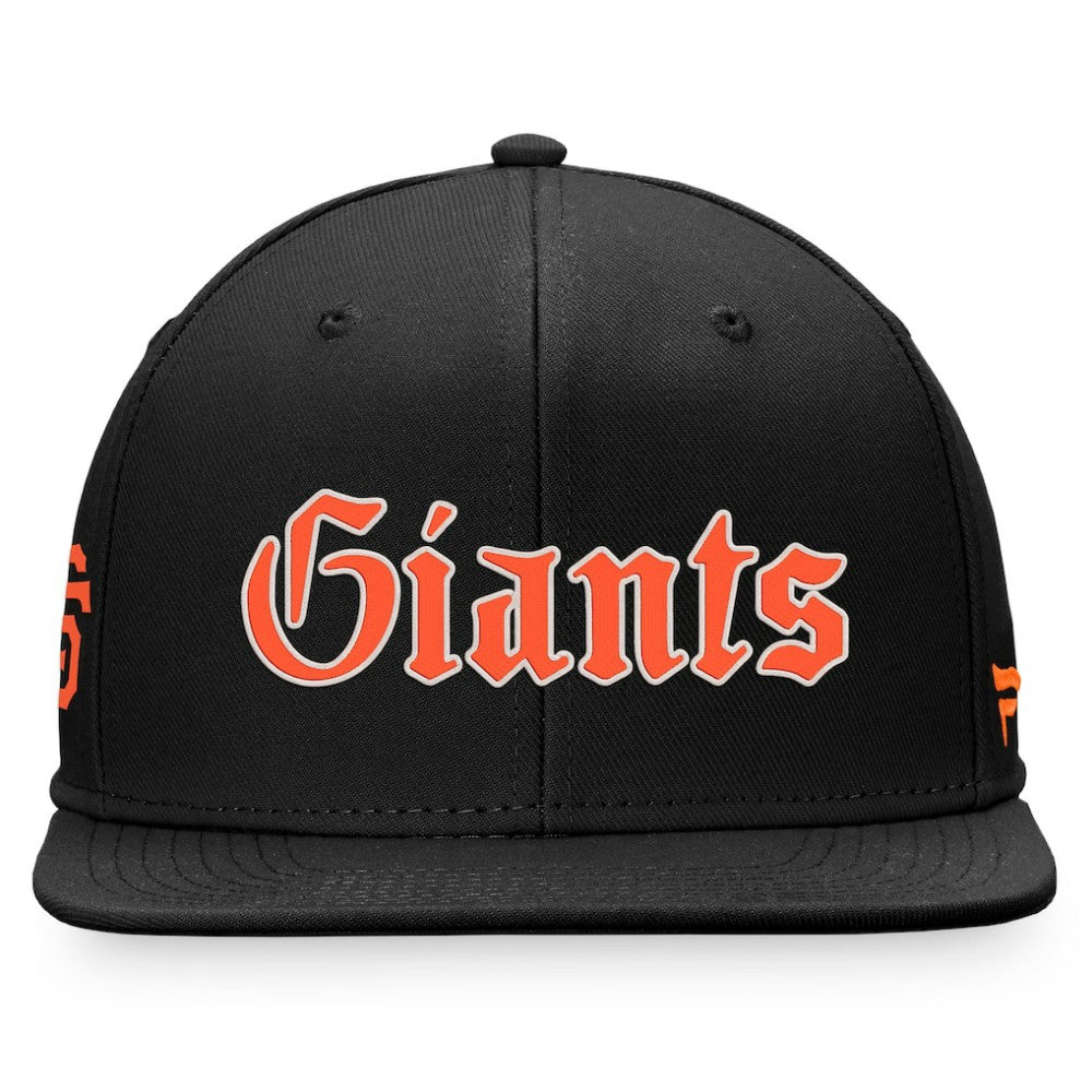 San Francisco Giants Gothic Script Fitted Hat - Black