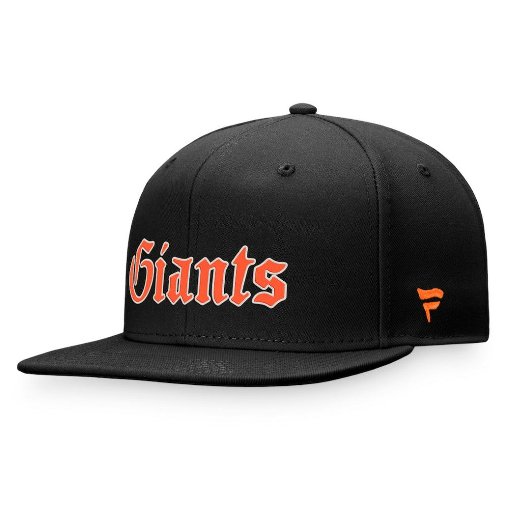 San Francisco Giants Gothic Script Fitted Hat - Black