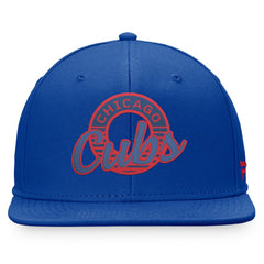 Chicago Cubs Circle Script Snapback Hat - Royal