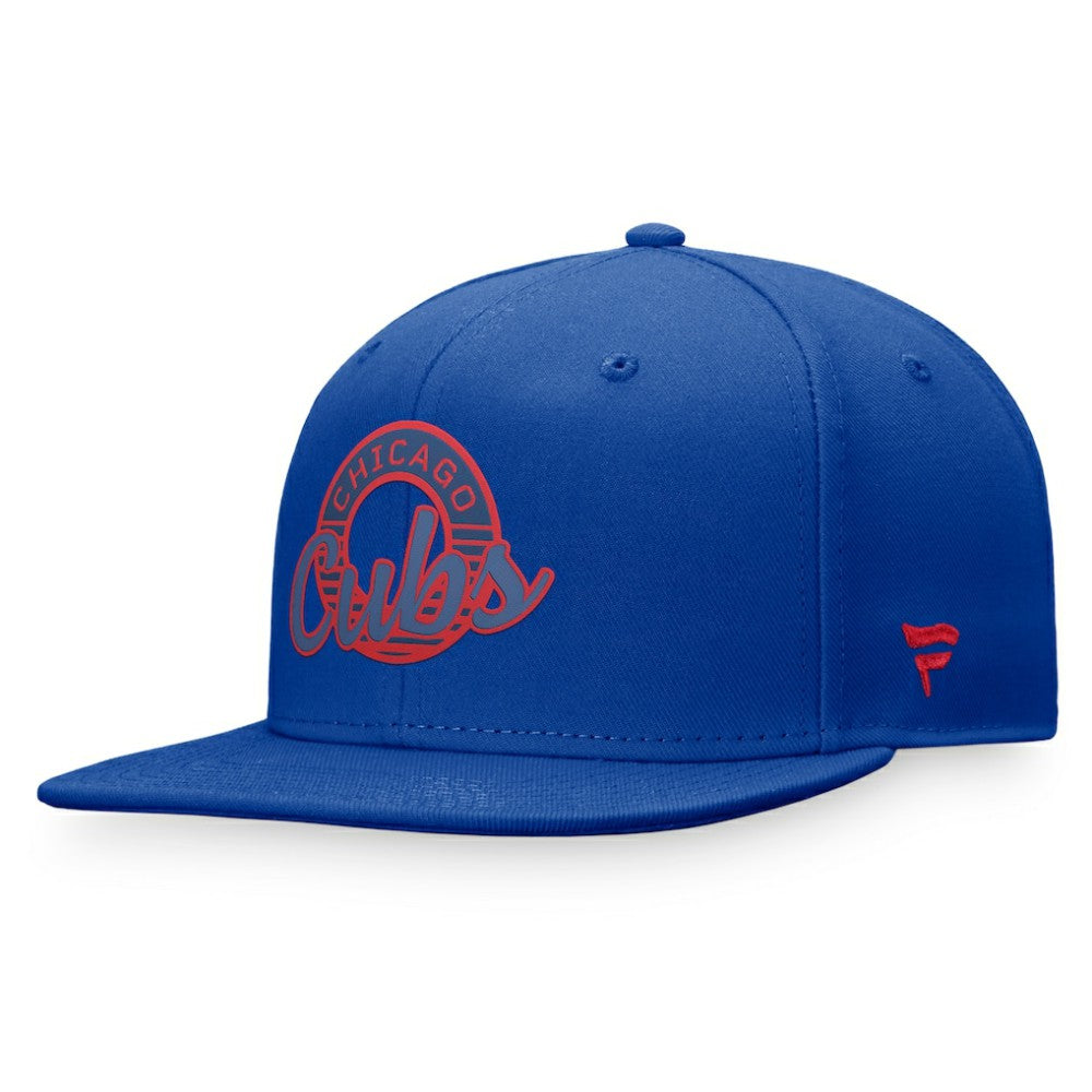 Chicago Cubs Circle Script Snapback Hat - Royal