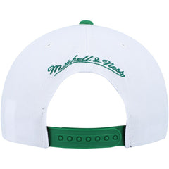 Boston Celtics Side Core 2.0 Snapback Hat - White/Green | Mitchell & Ness on sale
