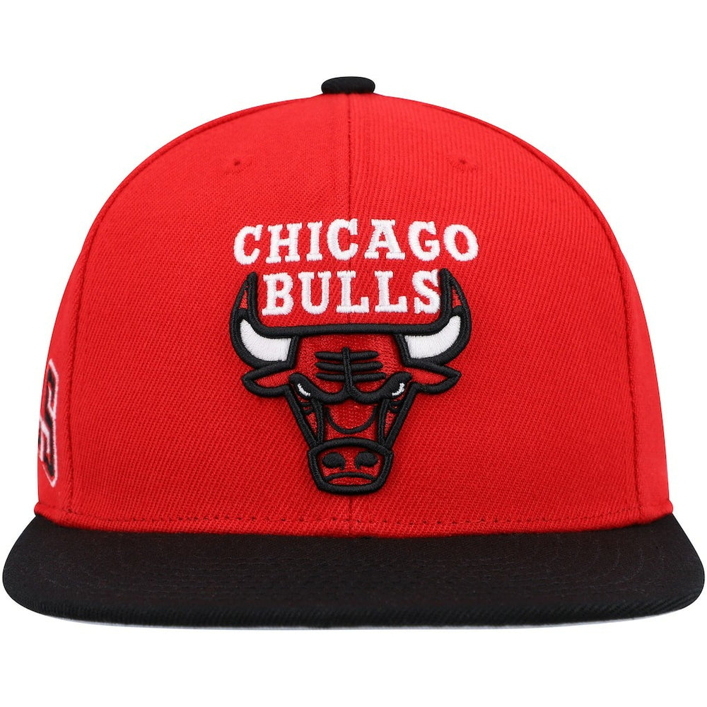 Chicago Bulls Side Core 2.0 Snapback Hat - Red/Black | Mitchell & Ness outlet