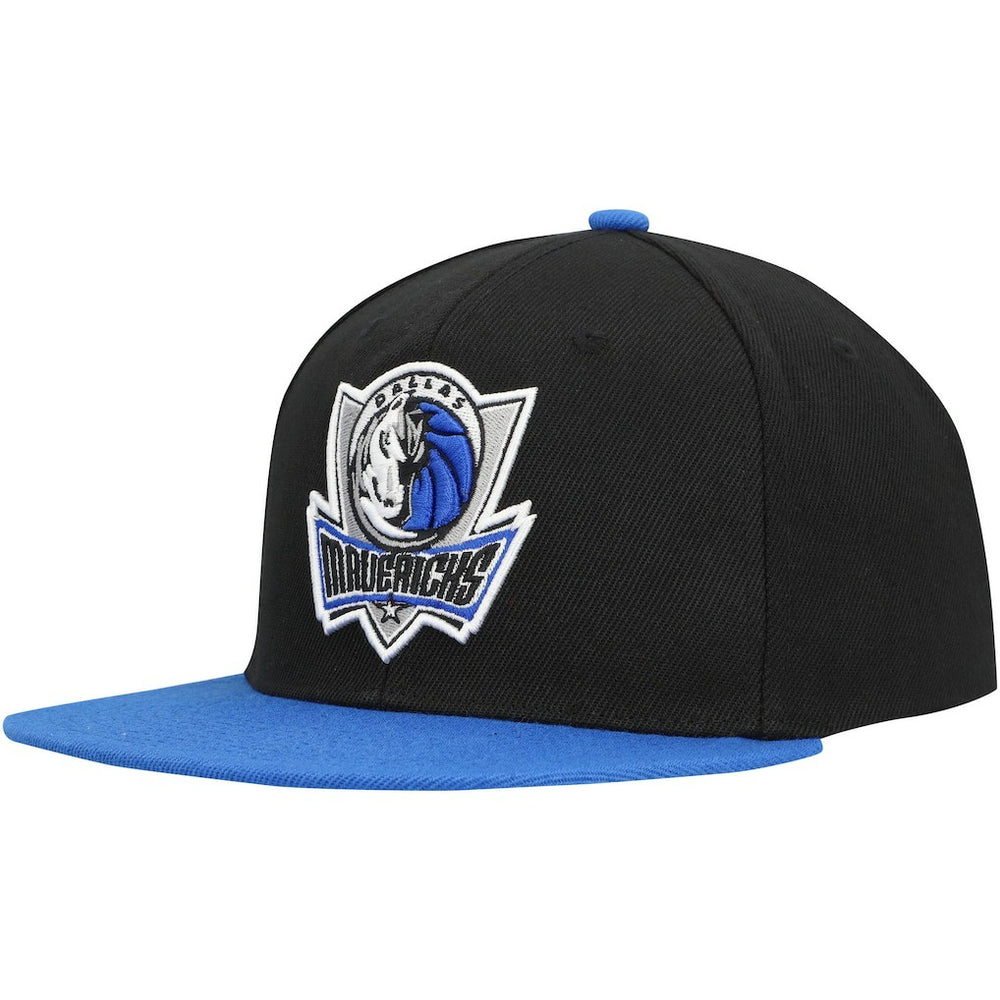 Dallas Mavericks Side Core 2.0 Snapback Hat sale - Black/Royal | Mitchell & Ness online