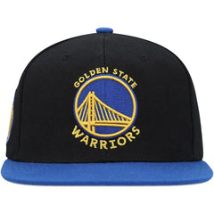 Golden State Warriors Side Core 2.0 Snapback Hat sale - Black/Royal | Mitchell & Ness on sale