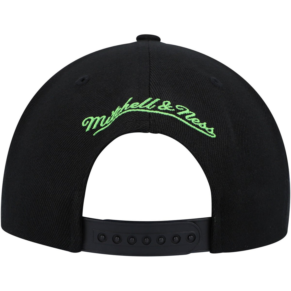 Minnesota Timberwolves Side Core 2.0 Snapback Hat - Black | Mitchell & Ness cheap