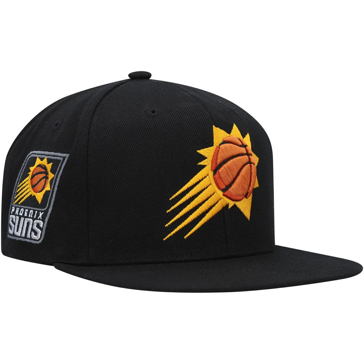 Phoenix Suns Side Core 2.0 Snapback Hat - Black | Mitchell & Ness outlet