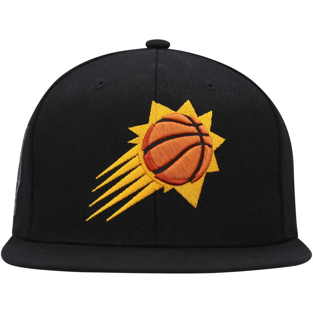 Phoenix Suns Side Core 2.0 Snapback Hat - Black | Mitchell & Ness outlet