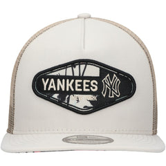 New York Yankees Retro Beachin' Patch A-Frame Trucker 9FIFTY Snapback Hat - Natural | New Era