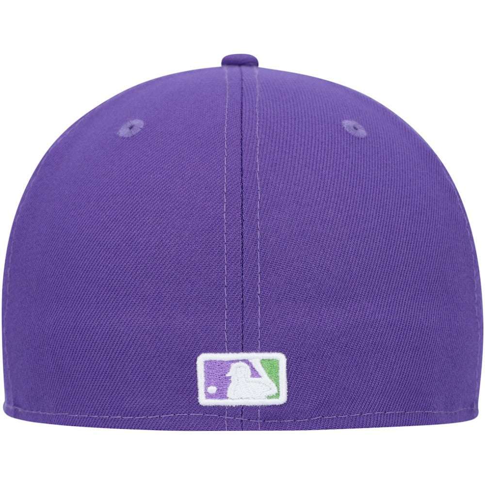 Boston Red Sox Lime Side Patch 59FIFTY Fitted Hat - Purple | New Era