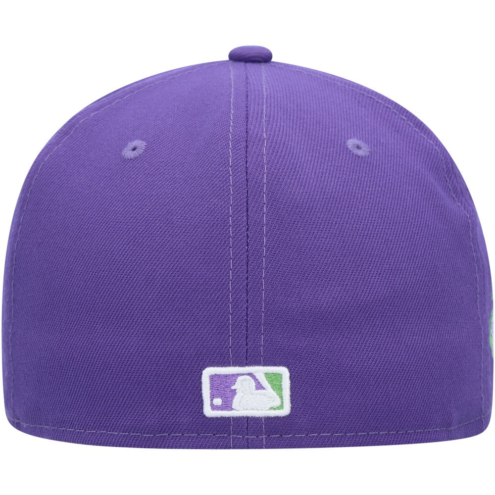 Los Angeles Dodgers Lime Side Patch 59FIFTY Fitted Hat - Purple | New Era